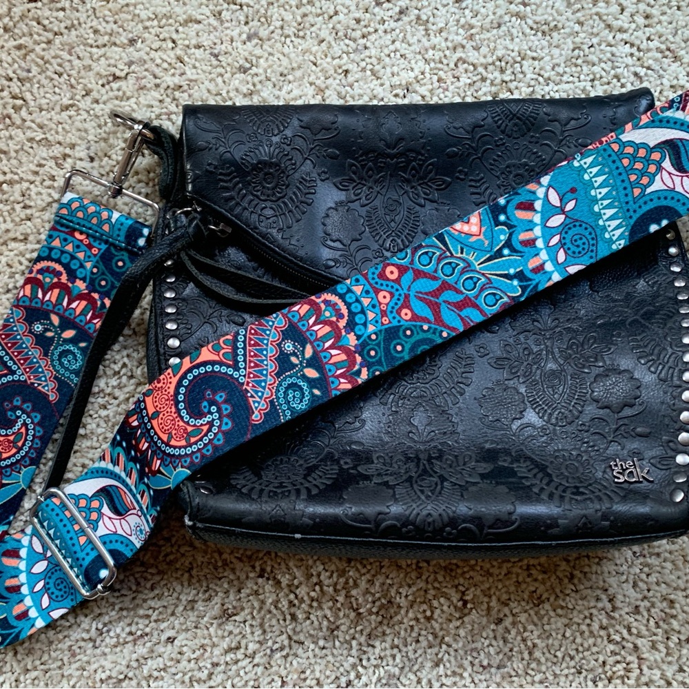 The Sak black leather purse